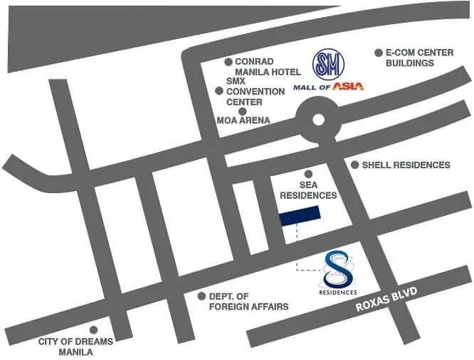 The Estrella Suite At S Residences Mall Of Asia Complex, Near Airports Manila Philippines